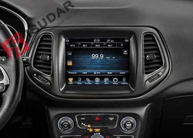 Dual Zone Jeep Compass Head Unit , Touch Screen Radio Navigation System